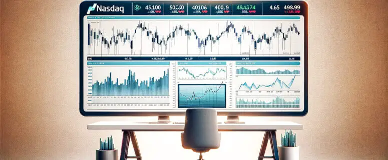 Which company trades under the ticker symbol DJT on Nasdaq?