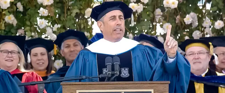 What happened after dozens of students left Jerry Seinfeld’s 2024 Duke commencement speech in protest?